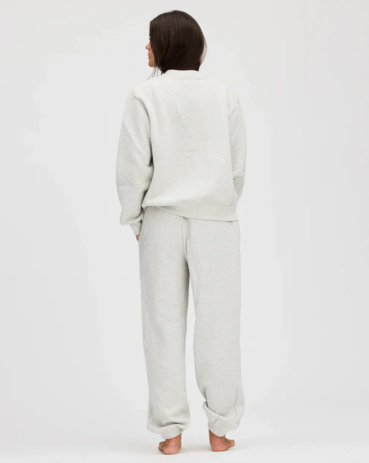 Parke | Varsity Oversized Sweatshirt Grey with Navy Letters